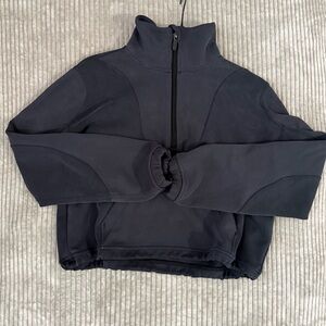Lululemon softstreme Black half zip Sweatshirt